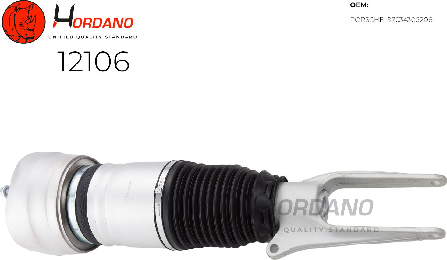 Пневматический амортизатор (Hordano). Артикул 12106