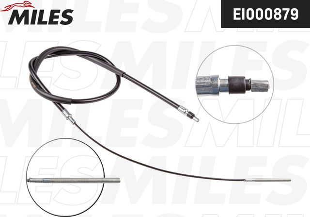 Трос ручника (тросик ручного тормоза) Miles передний для Volkswagen Polo II 1981-1994. Артикул EI000879