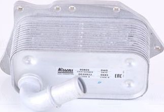 Радиатор масляный (маслоохладитель) для двигателя Nissens (алюминий). Артикул 90805