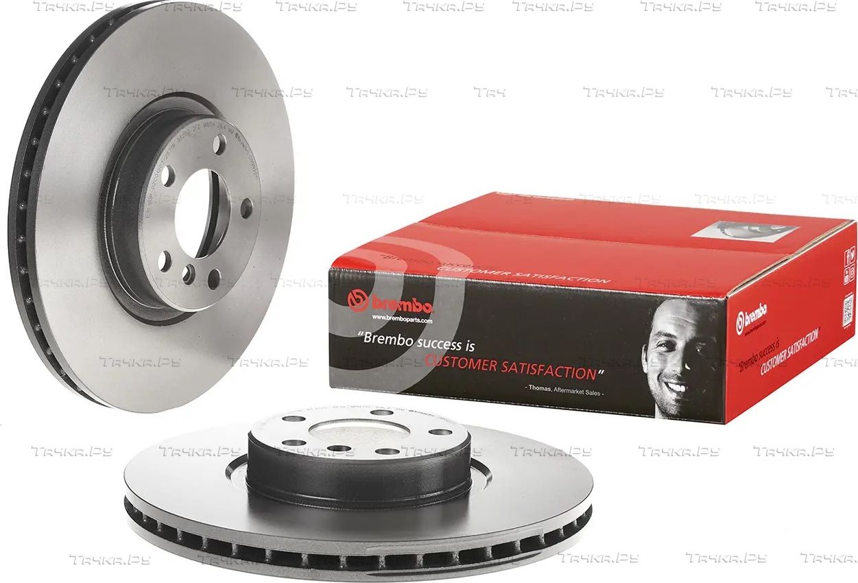 Тормозной диск Brembo PRIME LINE - UV Coated передний для BMW X5 III (F15) 2013-2018. Артикул 09.9922.11