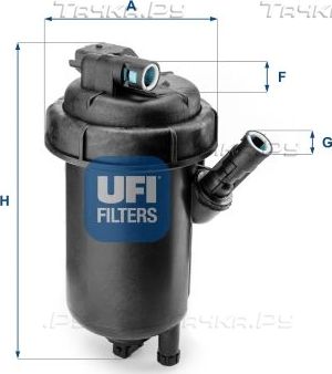 Топливный фильтр UFI для Saab 9-3 II 2004-2005. Артикул 55.120.00