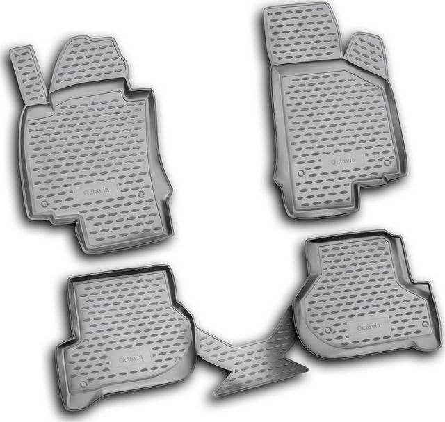 Коврики Element для салона Skoda Octavia A5 2008-2013 СЕРЫЕ. Артикул NLC.45.03.211k