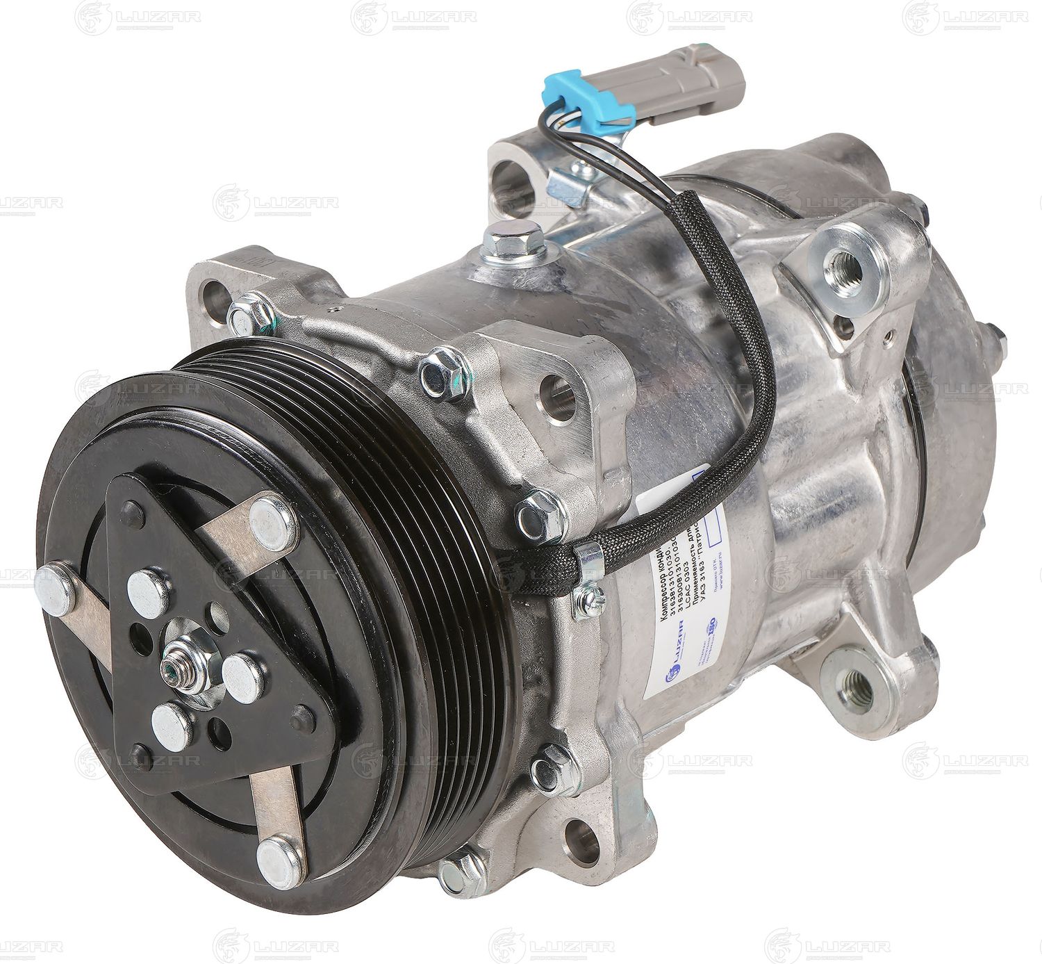 Компрессор кондиционера Luzar для УАЗ Patriot I 2004-2026. Артикул LCAC 0303