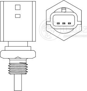 Датчик температуры охлаждающей жидкости Luzar. Артикул LS 0913