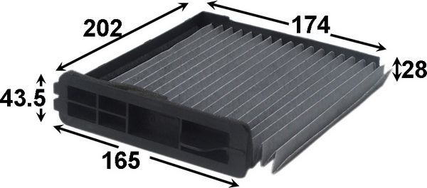 Салонный фильтр JS Asakashi. Артикул AC208C