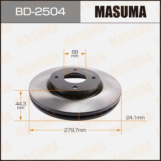 Тормозной диск Masuma. Артикул BD-2504