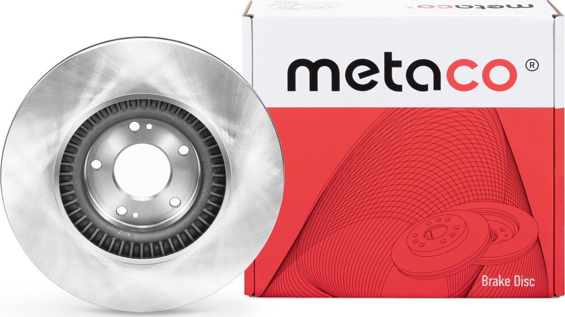 Диск тормозной передний вентилируемый (Metaco). Артикул 3050442