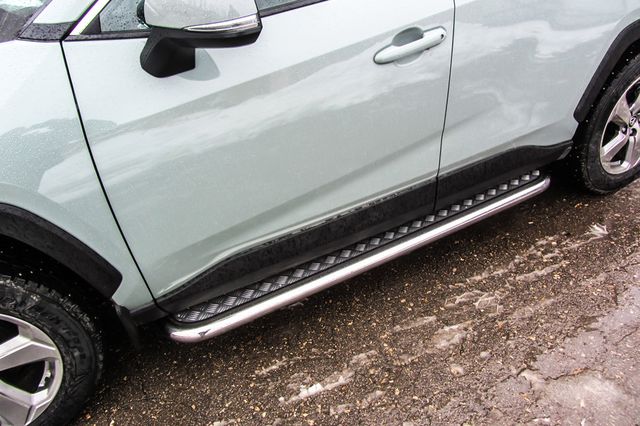 Пороги Slitkoff труба d57 с листом для Toyota RAV4 V 2018-2026. Артикул TR419-004