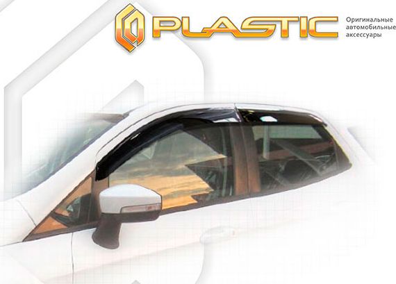 Дефлекторы СА Пластик для окон (Classic полупрозрачный) Ford EcoSport II 2017-2019. Артикул 2010030313504