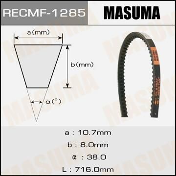 Приводной ремень поликлиновой Masuma. Артикул 1285