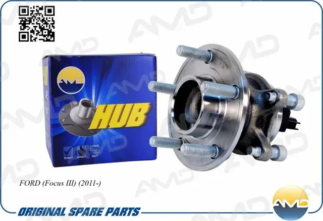 Ступица с подшипником FORD FOCUS III 11- задн. (AMD) AMD. Артикул AMDHUB62