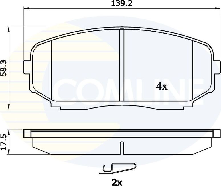 Тормозные колодки Comline Comline. Артикул CBP31724