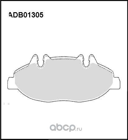 Колодки тормозные (Allied Nippon). Артикул ADB01305