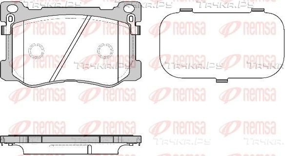 Тормозные колодки Remsa передние для Hyundai Genesis I 2008-2014. Артикул 1475.12