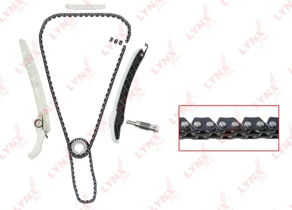 Комплект цепи ГРМ MERCEDES-BENZ A180-250(W176) 12> / B180-250(W246) 11> / C180(W204) 08> / E200-250( (Lynxauto). Артикул tk-0206