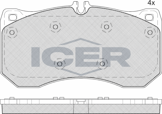 Тормозные колодки Icer. Артикул 182185