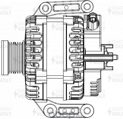 Генератор StartVOLT для Geely Atlas I 2016-2026. Артикул LG 2714