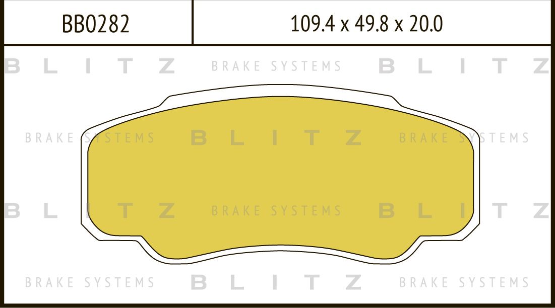 Колодки тормозные FIAT DUCATO 00- задн. (Blitz). Артикул BB0282