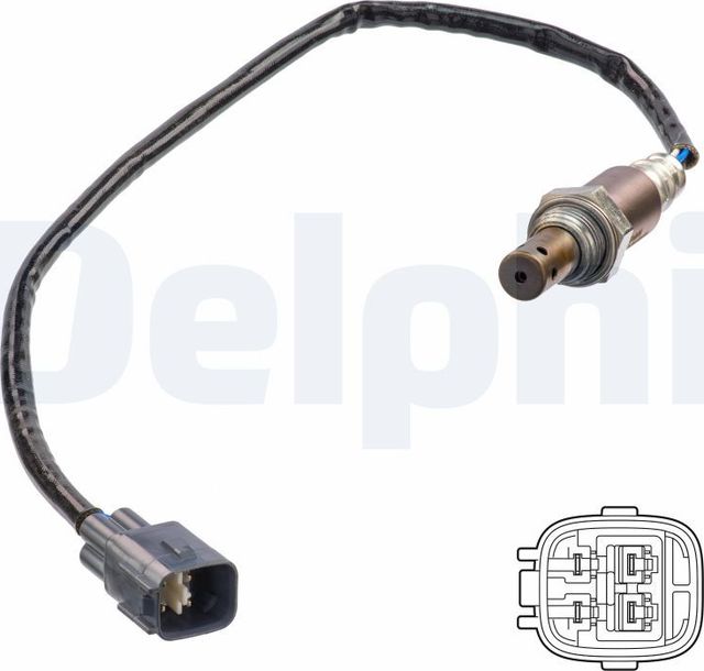 Лямбда-зонд (кислородный датчик) Delphi для Toyota Corolla Verso I 2001-2004. Артикул ES21249-12B1