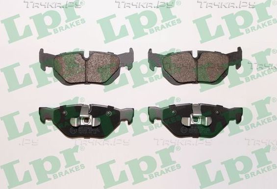 Тормозные колодки LPR задние для BMW 1 I (E81/E82/E87/E88) 2004-2011. Артикул 05P1252