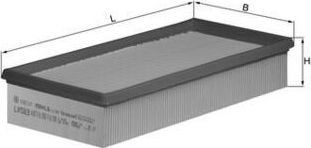 Воздушный фильтр Mahle-Knecht. Артикул LX 583