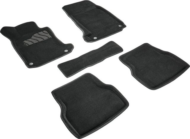 Коврики Seintex 3D ворсовые для салона BMW 5-серия E39 1995-2003 ЧЕРНЫЕ. Артикул 98684