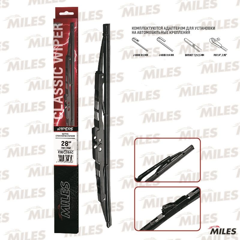 Щетка стеклоочистителя (дворник) Miles для Audi A2 2000-2005. Артикул CWC28AC