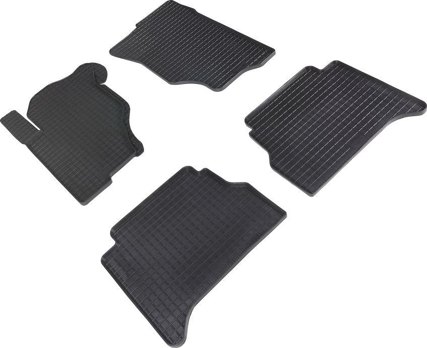 Коврики резиновые Seintex с узором сетка для салона Kia Sorento I 2006-2009. Артикул 00130