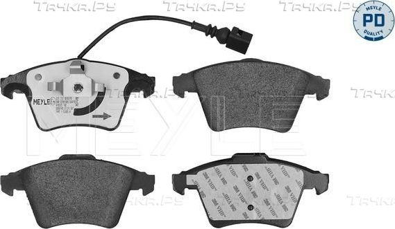 Тормозные колодки Meyle PD передние для Volkswagen Multivan T6 2015-2026. Артикул 025 237 4619/PD