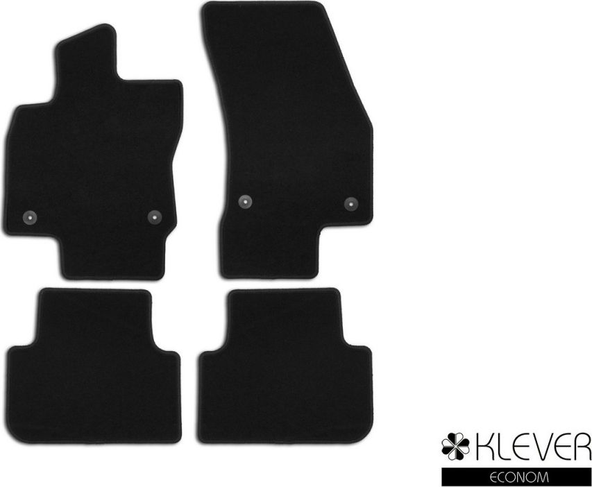 Коврики Klever Econom для салона Volkswagen Tiguan II 2016-2026. Артикул KLEVER01514701200k