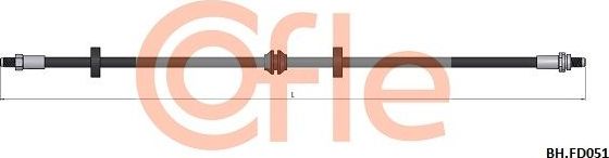 Тормозной шланг Cofle задний для Ford Cougar 1998-2001. Артикул 92.BH.FD051