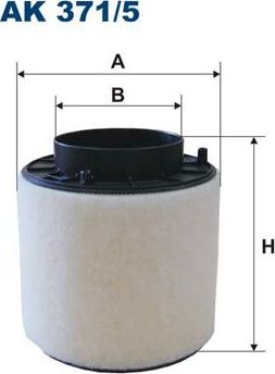 Воздушный фильтр Filtron для Audi A4 IV (B8) 2007-2015. Артикул AK 371/5