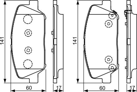 Тормозные колодки Bosch. Артикул 0 986 495 337