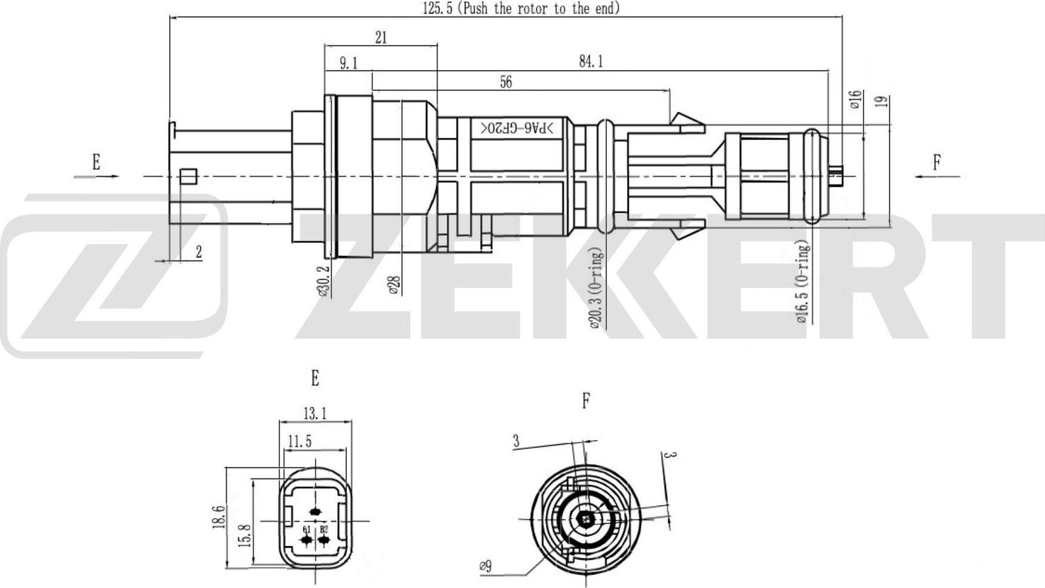 Датчик скорости Zekkert. Артикул SE-8504