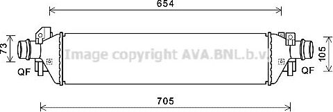 Интеркулер AVA для Chevrolet Tracker III (Trax) 2012-2026. Артикул OLA4664