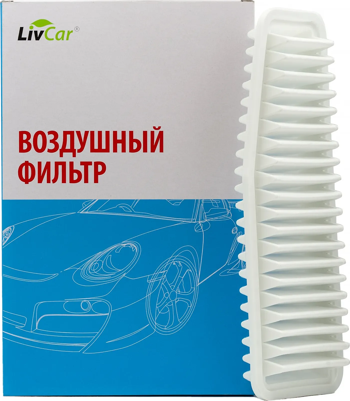 Фильтр воздушный LivCar ОЕМ 17801-28010 TOYOTA (RHD  LHD) Livcar. Артикул lct1001/3725a