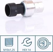 Реле давления кондиционера Nissens ** FIRST FIT **. Артикул 301024