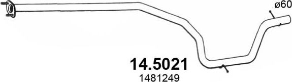 Глушитель Asso для Ford Mondeo IV 2007-2015. Артикул 14.5021