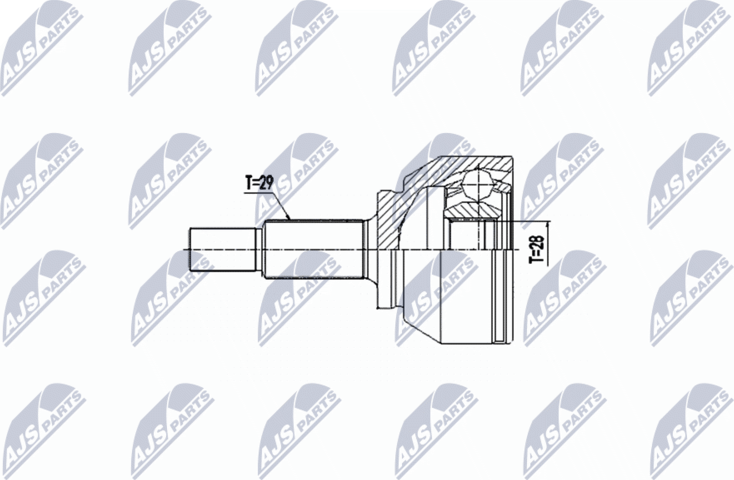 Шрус внутренний (граната) NTY. Артикул NPZ-PL-041