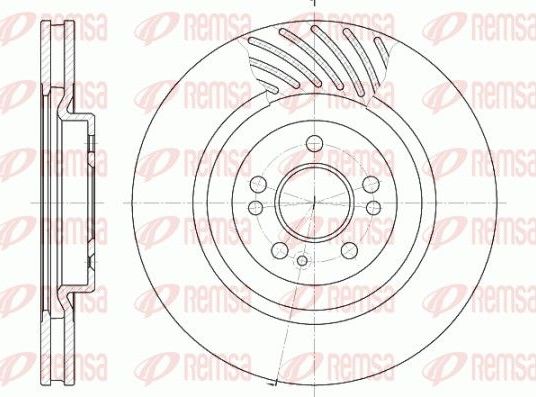 Тормозной диск Remsa передний для Mercedes-Benz M-Класс I (W163) 1998-2005. Артикул 6644.10