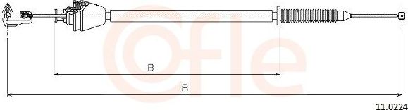 Трос газа Cofle для Renault Megane I 1996-2003. Артикул 11.0224