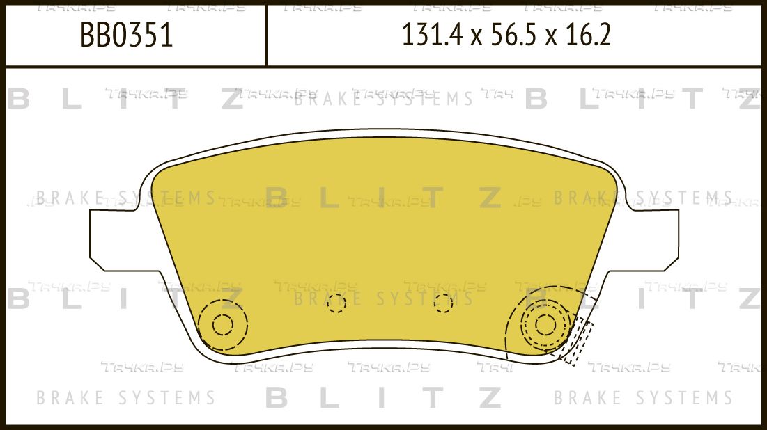 Колодки тормозные SUZUKI SX4 06- перед. (Blitz). Артикул BB0351