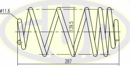 Пружина подвески G.U.D.. Артикул GCS263484