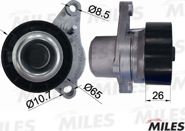 Натяжной ролик (натяжитель) приводного ремня Miles. Артикул AG00303