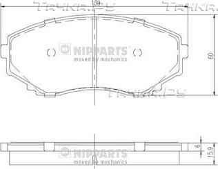 Тормозные колодки Nipparts. Артикул J3603046