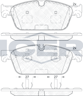 Тормозные колодки Icer. Артикул 182105