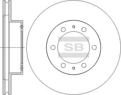 Тормозной диск Sangsin Hi-Q. Артикул SD4030