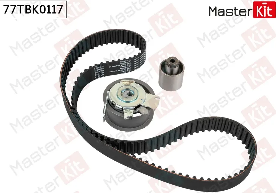 Комплект ремня ГРМ AUDI A4/G4/G5/VW PASSAT 1.4-2.0D 95 (Master KIT). Артикул 77TBK0117
