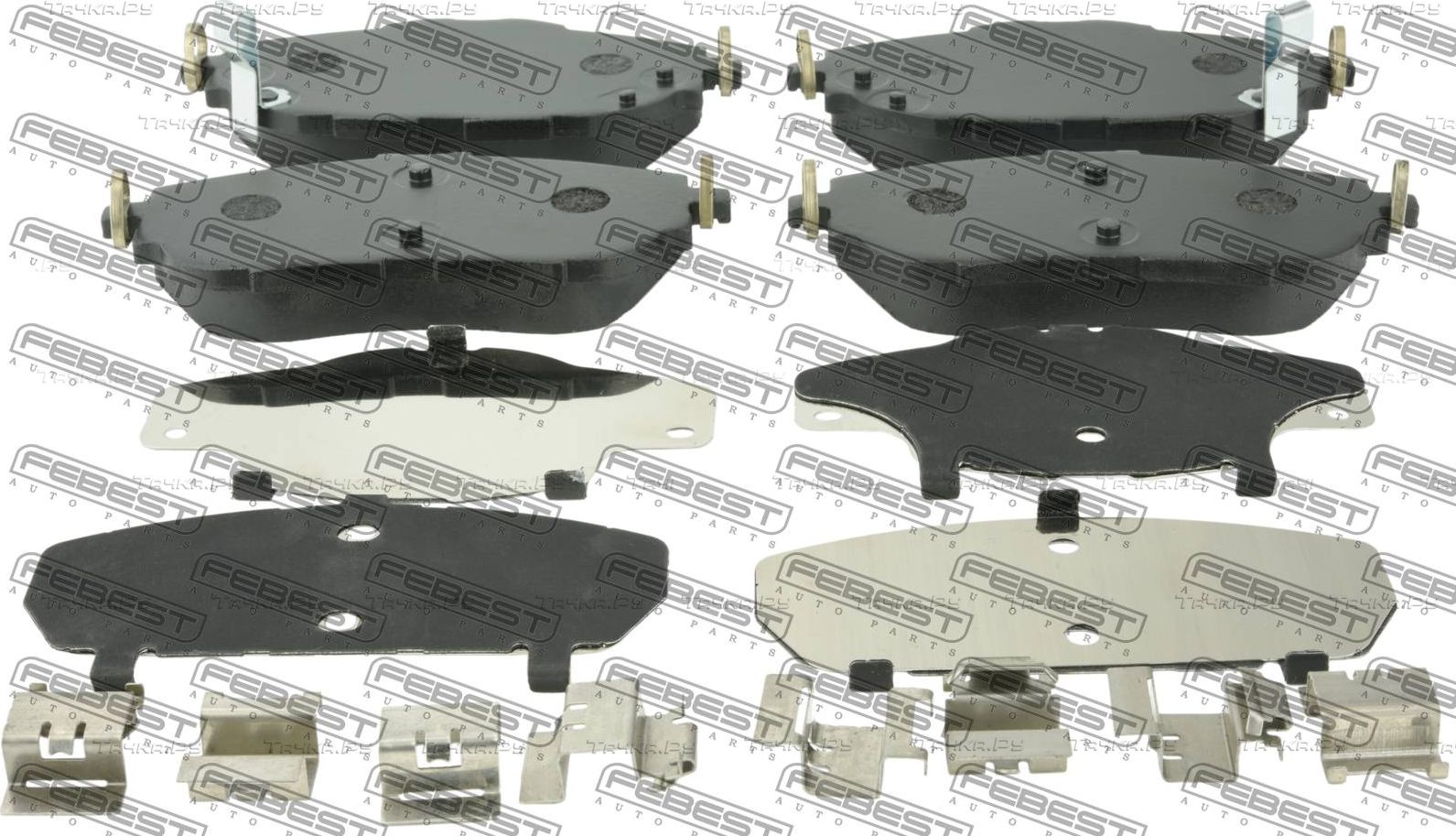 Тормозные колодки Febest. Артикул 0101-NDE180F