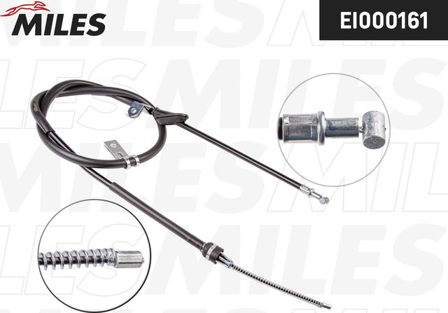 Трос ручника (тросик ручного тормоза) Miles задний правый для Suzuki Liana I 2001-2008. Артикул EI000161